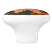 Oranje Azalea Rhododendron Flowers Keramische Knop (Zijkant)