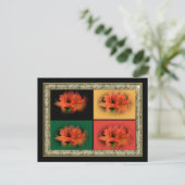 Oranje Azaleas Briefkaart (Staand voorkant)