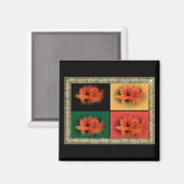 Oranje Azaleas Magneet (Voorkant / Achterkant)