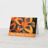 Oranje Aziatische galgen voor grootmaFloral Kaart (Voorkant)