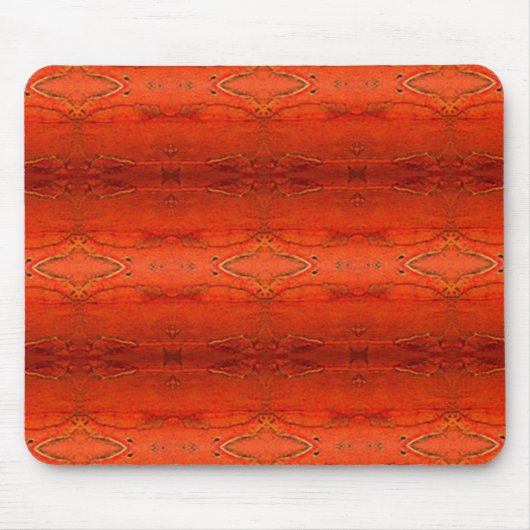 Oranje Aztekenpatroon Muismat (Voorkant)
