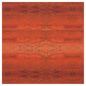 Oranje Aztekenpatroon Stof (Close Up)