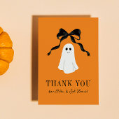 Oranje Baby Boo Ghost Halloween Bedankt