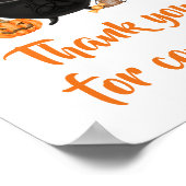 Oranje Baby is Brouwen Bedankt voor je komst Poster (Hoek)