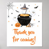 Oranje Baby is Brouwen Bedankt voor je komst Poster (Voorkant)