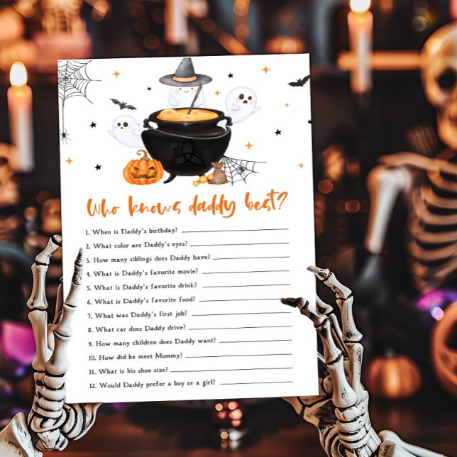 Oranje Baby is Brouwen Wie kent Daddy Beste Spel (Baby is Brewing Baby Shower Who knows Daddy Best Game)