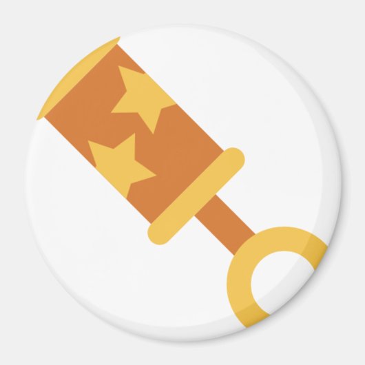 oranje baby magneet (Voorkant)