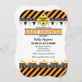 Oranje Baby shower Kaart (Voorkant / Achterkant)