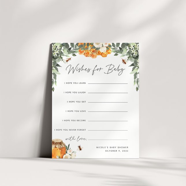 Oranje Baby shower van Blossom Honey Bee Wishes Ka (Creator heeft geüpload)