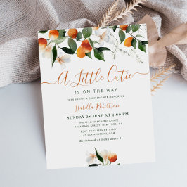 oranje baby shower van citrusvruchten