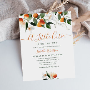 oranje baby shower van citrusvruchten