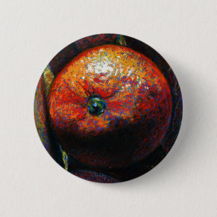 Oranje badge ronde button 5,7 cm