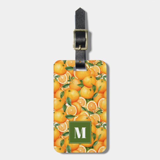 Oranje Bagagelabel (Voorkant verticaal)