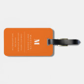 Oranje Bagagelabel (Achterkant horizontaal)