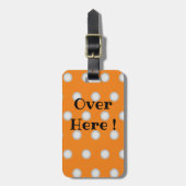 Oranje bagagelabel (Voorkant verticaal)