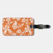 Oranje Bagagelabel Hawaiian Print (Achterkant horizontaal)