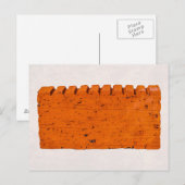 Oranje Baksteen - Atoom Van De Schepping Briefkaart (Voorkant / Achterkant)