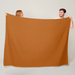 Oranje Baksteen Fleece Deken