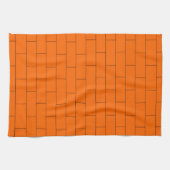 Oranje Baksteen Ontwerp Theedoek (Horizontaal)