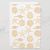 Oranje balkpatroon briefpapier (Voorkant / Achterkant)