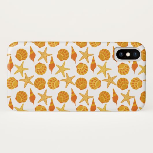 Oranje balkpatroon Case-Mate iPhone case (Achterkant (horizontaal))