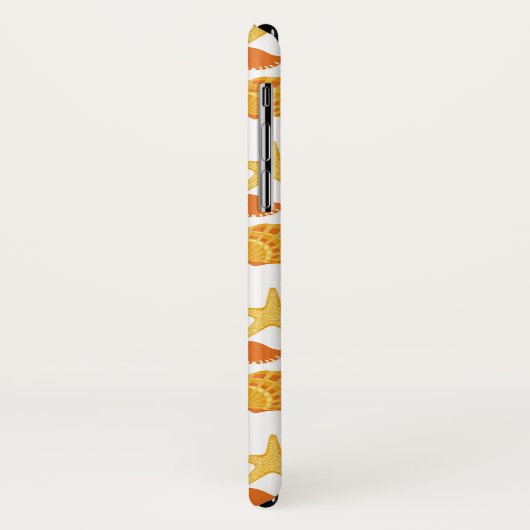 Oranje balkpatroon Case-Mate iPhone case (Achterkant/links)