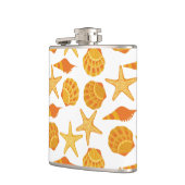 Oranje balkpatroon heupfles (Links)