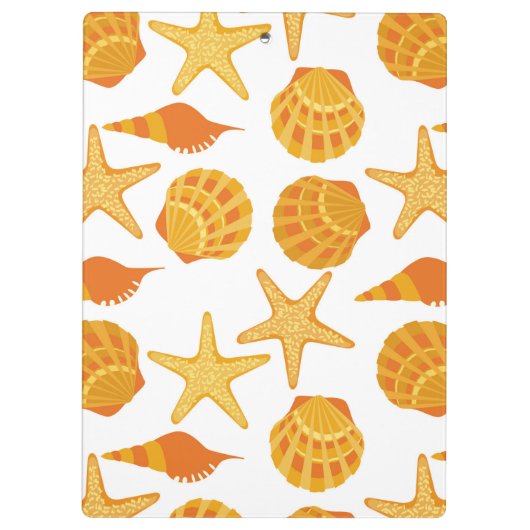 Oranje balkpatroon klembord (Achterkant)