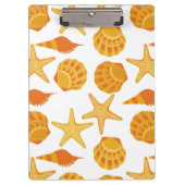 Oranje balkpatroon klembord (Voorkant)