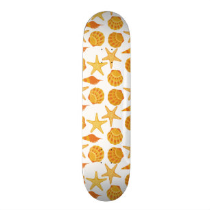 Oranje balkpatroon skateboard