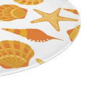 Oranje balkpatroon snijplank (Hoek)