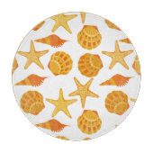 Oranje balkpatroon snijplank (Voorkant)