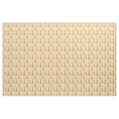 Oranje balkpatroon stof (Yard (91,4 cm))