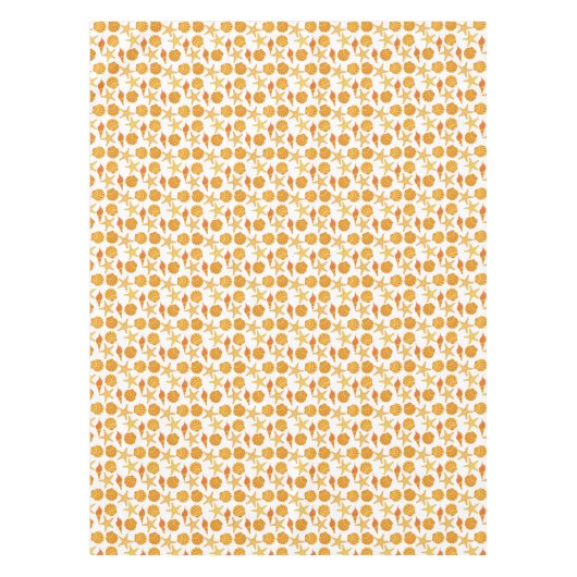 Oranje balkpatroon tafelkleed (Voorkant)