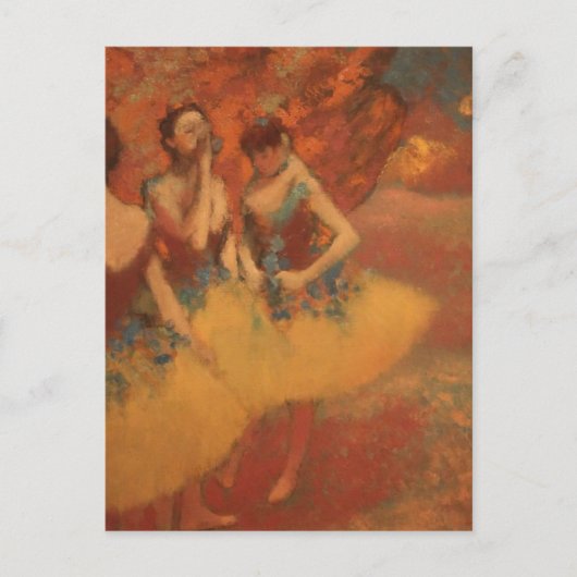 Oranje balletdansers Edgar Degas Briefkaart (Voorkant)