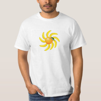 Oranje bananen t-shirt