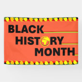 Oranje Banner - Black History Month (Horizontaal)