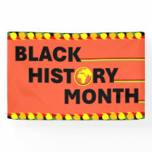 Oranje Banner - Black History Month