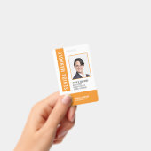 Oranje Barcode Personeel ID-badge Badge (Handheld)