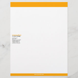 Oranje Bars Letterhead Custom Briefhoofd