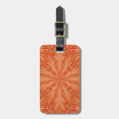 Oranje barst bagagelabel (Voorkant verticaal)