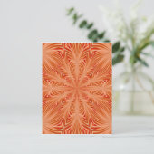 Oranje barst briefkaart (Staand voorkant)