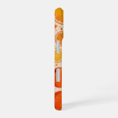 Oranje barst iPhone 16 hoesje (Rechterkant)
