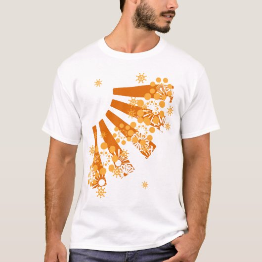 Oranje barst t-shirt (Voorkant)