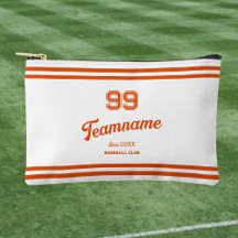 Oranje Baseball Custom Player Nummer & TeamName