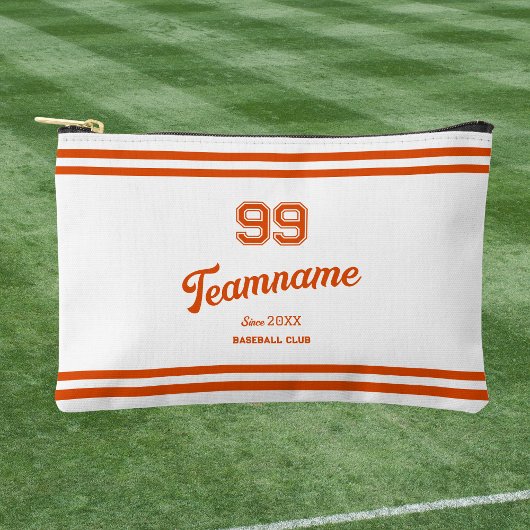 Oranje Baseball Custom Player Nummer & TeamName Etui