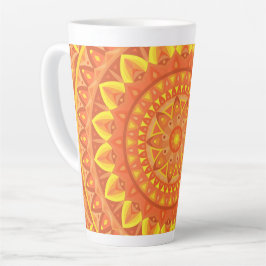 Oranje basis Mandala Latte Mok