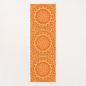Oranje basis Mandala Yogamat (Voorkant)