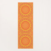 Oranje basis Mandala Yogamat (Achterkant)