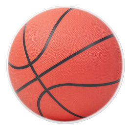 Oranje Basketbal Ontwerp Keramische Knop